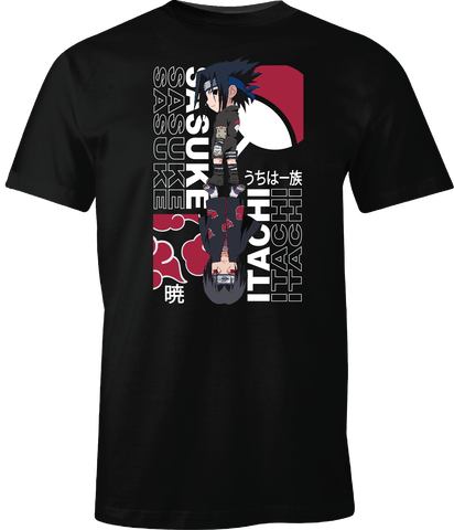 T-shirt Homme -  Naruto - Chibi Sasuke - Itachi - Taille L